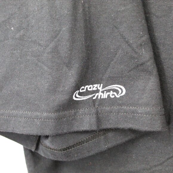 Vintage NWT Crazy Shirts 2000-2003 Hawaii T-Shirt XXL Tribal Diamond Black Y2K - Picture 4 of 5